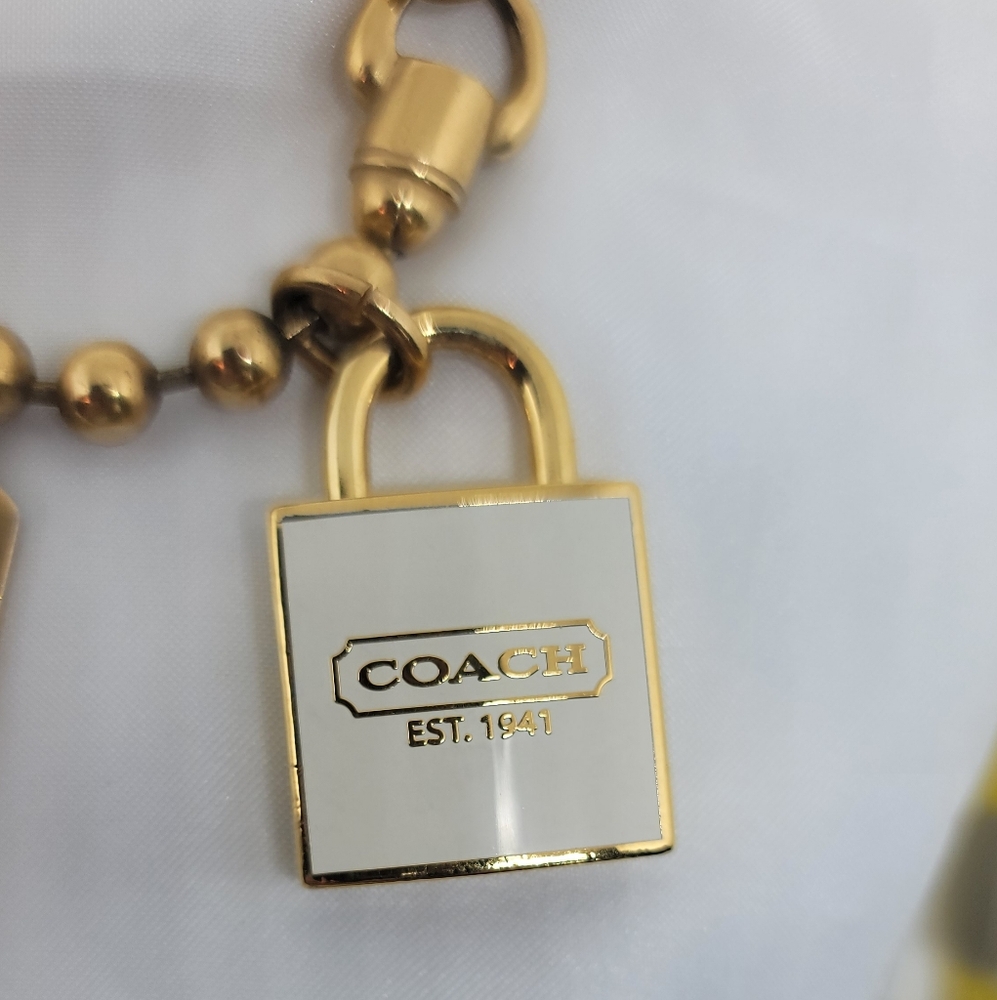 Vintage Coach Bangle Bracelet Gold Plated - Picture 1 of 8